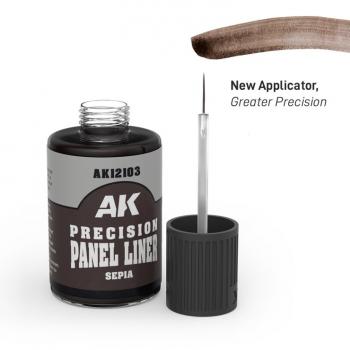 AK Interactive AK12103 Precision Panel Liner - Sepia