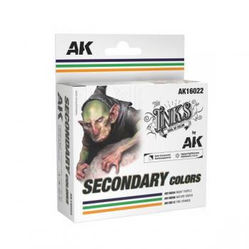 AK Interactive AK16022 Secondary Colors - Ink Set