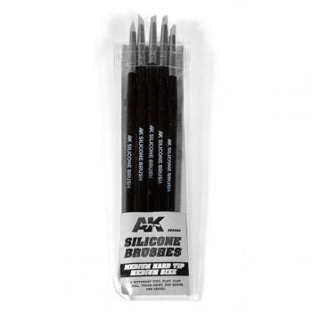 AK Interactive AK9086 Silicone Brushes Medium Tip Medium