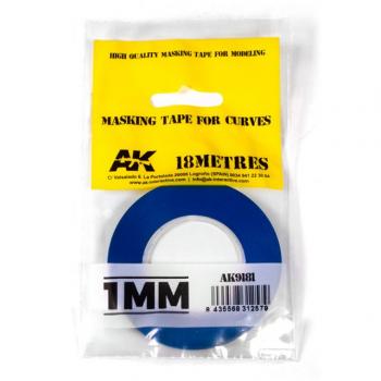 AK Interactive AK9181 Masking Tape for Curves 1mm