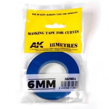 AK Interactive AK9184 Masking Tape for Curves 6mm