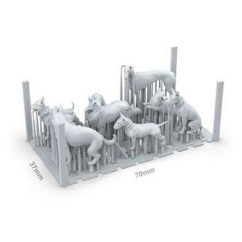 AK Interactive AKBIT0047 Dogs x 9