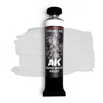 AK Interactive AKG01 AK GOUACHE - Snow White