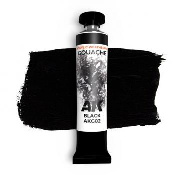 AK Interactive AKG02 AK GOUACHE - Black