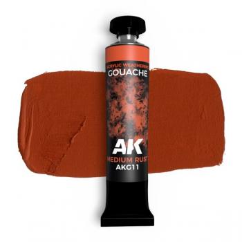 AK Interactive AKG11 AK GOUACHE - Medium Rust