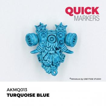 AK Interactive AKMQ013 QUICK MARKER - Turquoise Blue
