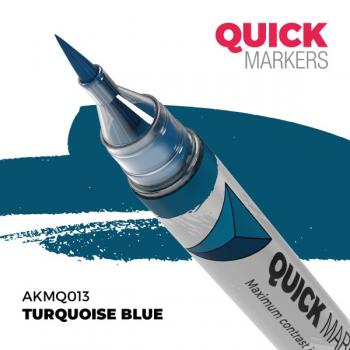 AK Interactive AKMQ013 QUICK MARKER - Turquoise Blue