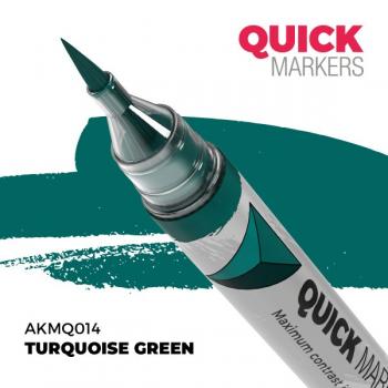 AK Interactive AKMQ014 QUICK MARKER - Turquoise Green
