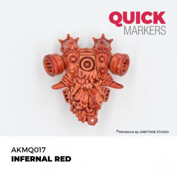 AK Interactive AKMQ017 QUICK MARKER - Infernal Red