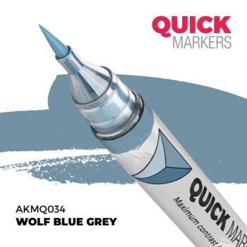 AK Interactive AKMQ034 QUICK MARKER - Wolf Blue Grey