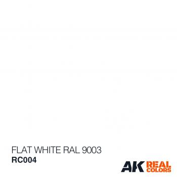 AK Interactive RC004 AK Real Colors Flat White RAL 9003