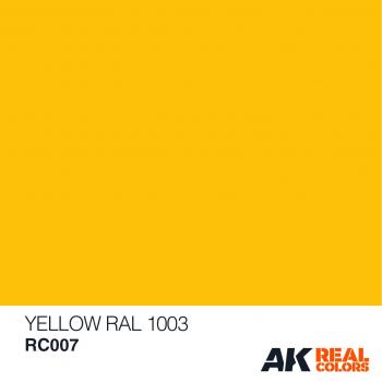 AK Interactive RC007 AK Real Colors Yellow RAL 1003