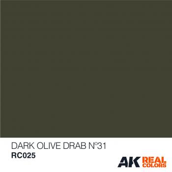 AK Interactive RC025 AK Real Colors Dark Olive Drab No 31