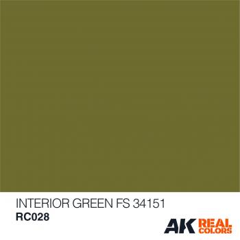 AK Interactive RC028 AK Real Colors Interior Green FS 34151