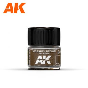 AK Interactive RC029 AK Real Colors No 5 Earth Brown FS 30099