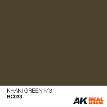 AK Interactive RC033 AK Real Colors Khaki Green No 3