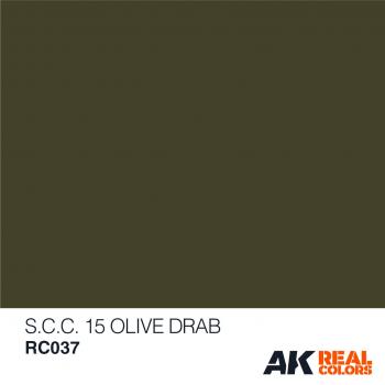 AK Interactive RC037 AK Real Colors S.C.C. 15 Olive Drab