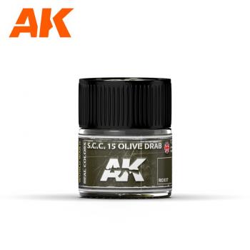 AK Interactive RC037 AK Real Colors S.C.C. 15 Olive Drab