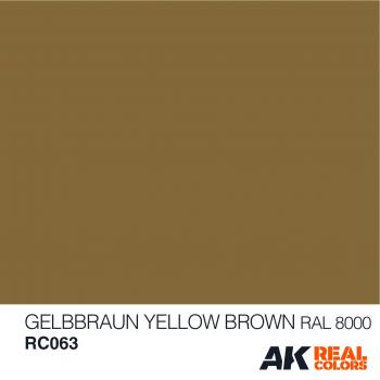 AK Interactive RC063 AK Real Colors Yellow Brown RAL 8000