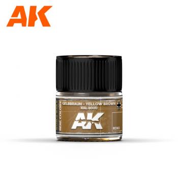 AK Interactive RC063 AK Real Colors Yellow Brown RAL 8000