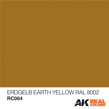 AK Interactive RC064 AK Real Colors Earth Yellow RAL 8002