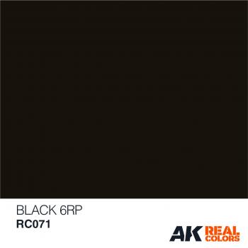 AK Interactive RC071 AK Real Colors Black 6RP