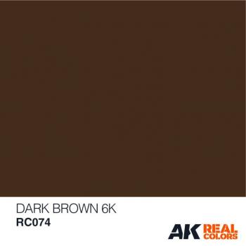 AK Interactive RC074 AK Real Colors Dark Brown 6K