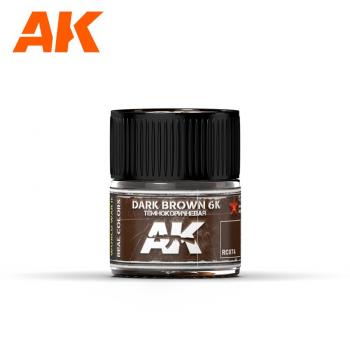 AK Interactive RC074 AK Real Colors Dark Brown 6K