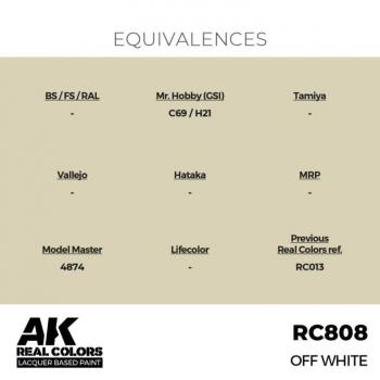 AK Interactive RC808 Real Colors - Off White