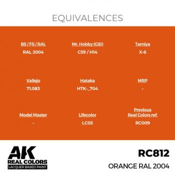 AK Interactive RC812 Real Colors - Orange