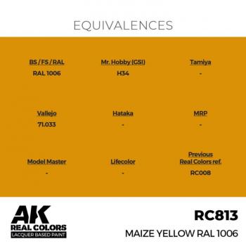 AK Interactive RC813 Real Colors - Maize Yellow