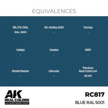 AK Interactive RC817 Real Colors - Blue RAL 5001