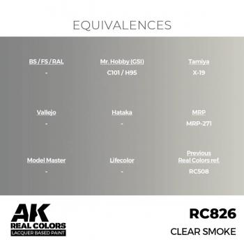 AK Interactive RC826 Real Colors - Clear Smoke