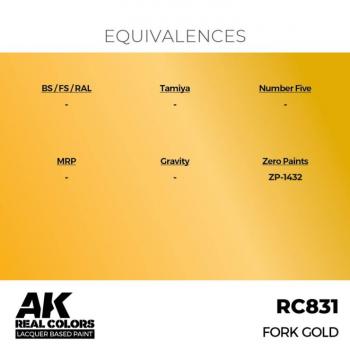 AK Interactive RC831 Real Colors - Fork Gold