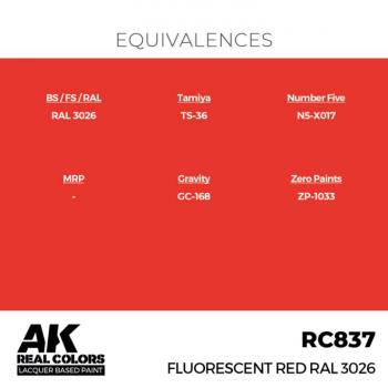 AK Interactive RC837 Real Colors - Fluorescent Red