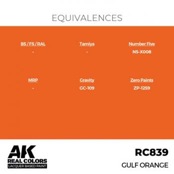 AK Interactive RC839 Real Colors - Gulf Orange