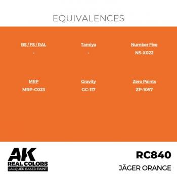 AK Interactive RC840 Real Colors - Jager Orange