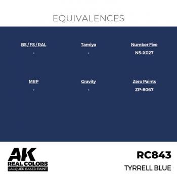 AK Interactive RC843 Real Colors - Tyrrell Blue