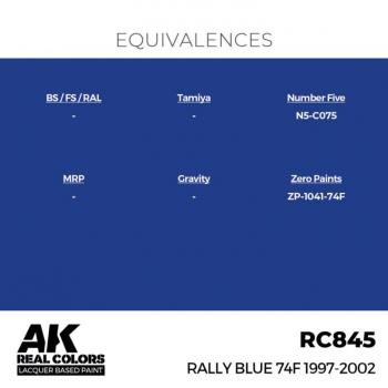 AK Interactive RC845 Real Colors - Rally Blue 74F