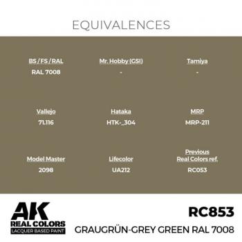 AK Interactive RC853 Real Colors - Grey Green RAL 7008