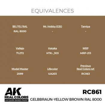 AK Interactive RC861 Real Colors - Yellow Brown