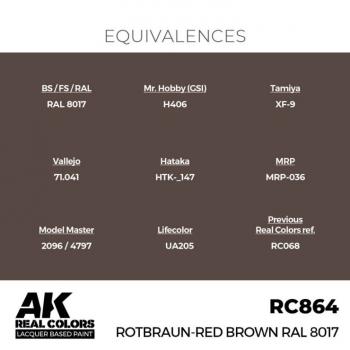 AK Interactive RC864 Real Colors - Red Brown RAL 8017