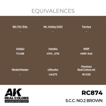AK Interactive RC874 Real Colors - No 2 Brown