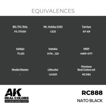 AK Interactive RC888 Real Colors - NATO Black