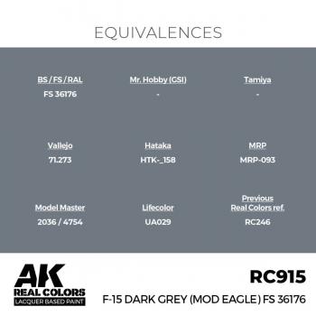 AK Interactive RC915 Real Colors - F-15 Dark Grey