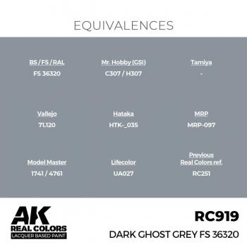 AK Interactive RC919 Real Colors - Dark Ghost Grey