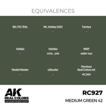 AK Interactive RC927 Real Colors - Medium Green 42