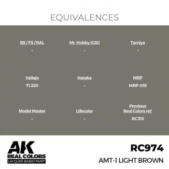 AK Interactive RC974 Real Colors - AMT-1 Light Brown