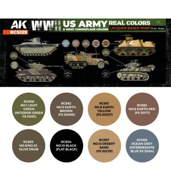 AK Interactive RCS129 Real Colors - US Army Camouflage