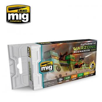 AMMO by Mig AMIG7154 Futuristic Warzone Colors